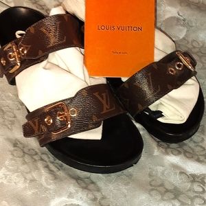 Louis Vuitton sandals size 39 Brown